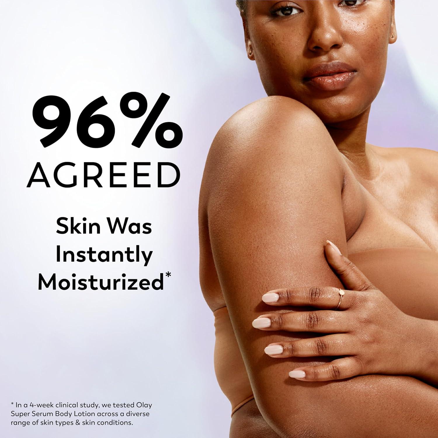 imageOlay Super Serum Body Wash for Normal Skin 24hr Long Lasting Hydration 5 Ingredient Serum Complex for Bright Even Firm Luminous Skin 185 fl ozCoconut  Vanilla   Soft Wood