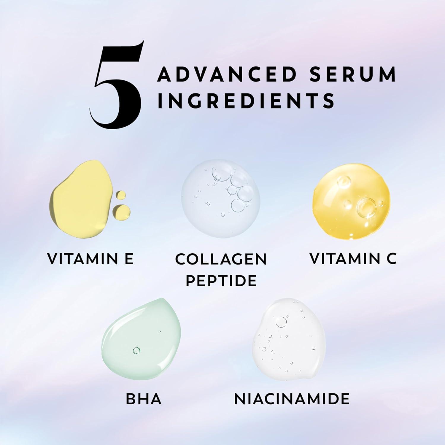 imageOlay Super Serum Body Wash for Normal Skin 24hr Long Lasting Hydration 5 Ingredient Serum Complex for Bright Even Firm Luminous Skin 185 fl ozNormal