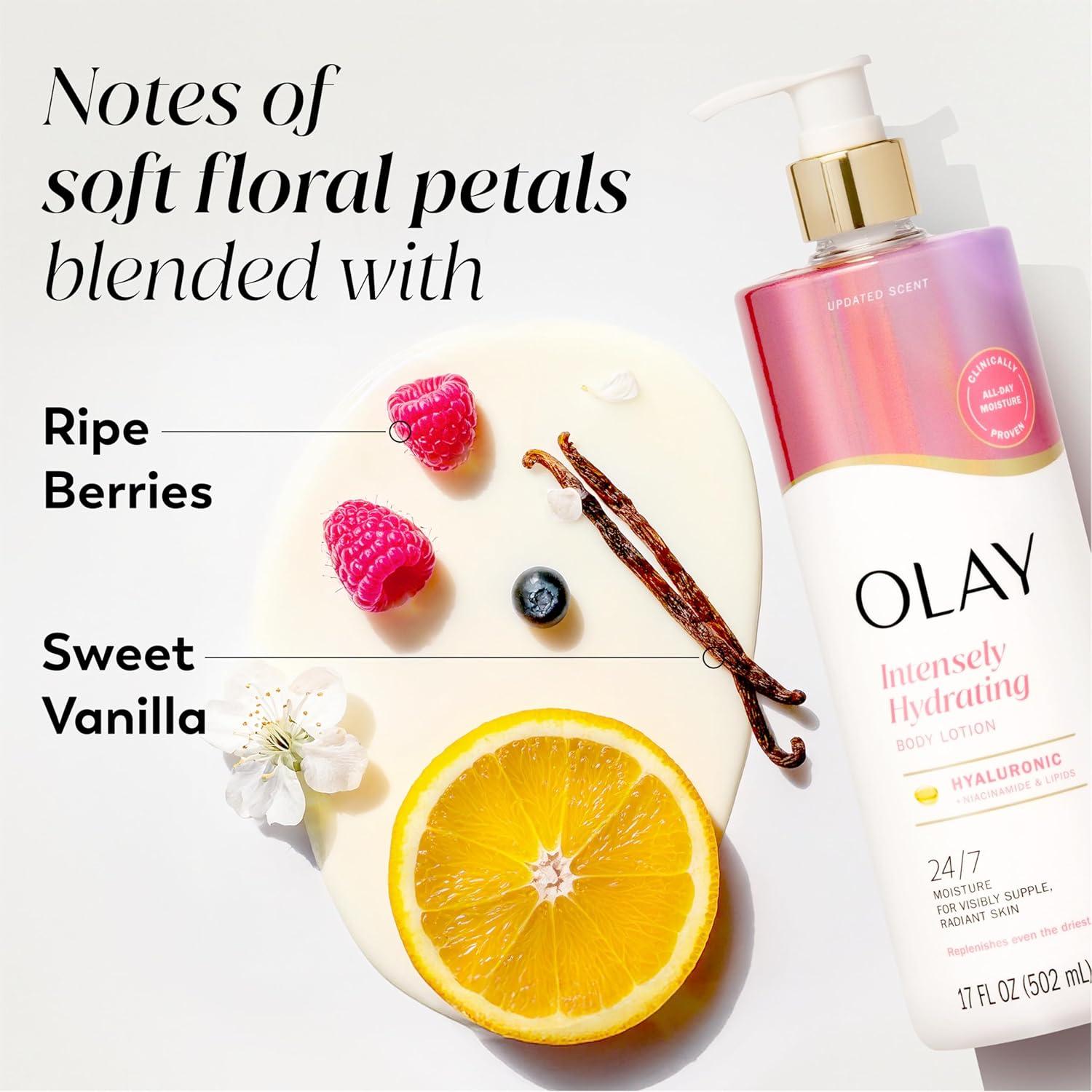 imageOlay Super Serum Hand ampamp Body Lotion for Dry Skin 24hr Long Lasting Hydration 5 Ingredient Serum Complex for Bright Even Firm Luminous Skin Sweet Vanilla ampamp Soft Wood Scent 185 fl ozHyaluronic Acid