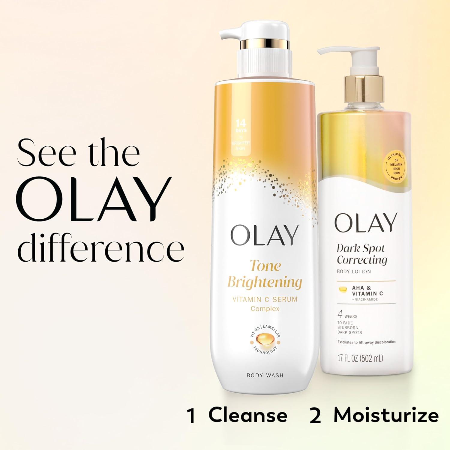 imageOlay Super Serum Hand ampamp Body Lotion for Dry Skin 24hr Long Lasting Hydration 5 Ingredient Serum Complex for Bright Even Firm Luminous Skin Sweet Vanilla ampamp Soft Wood Scent 185 fl ozAHA