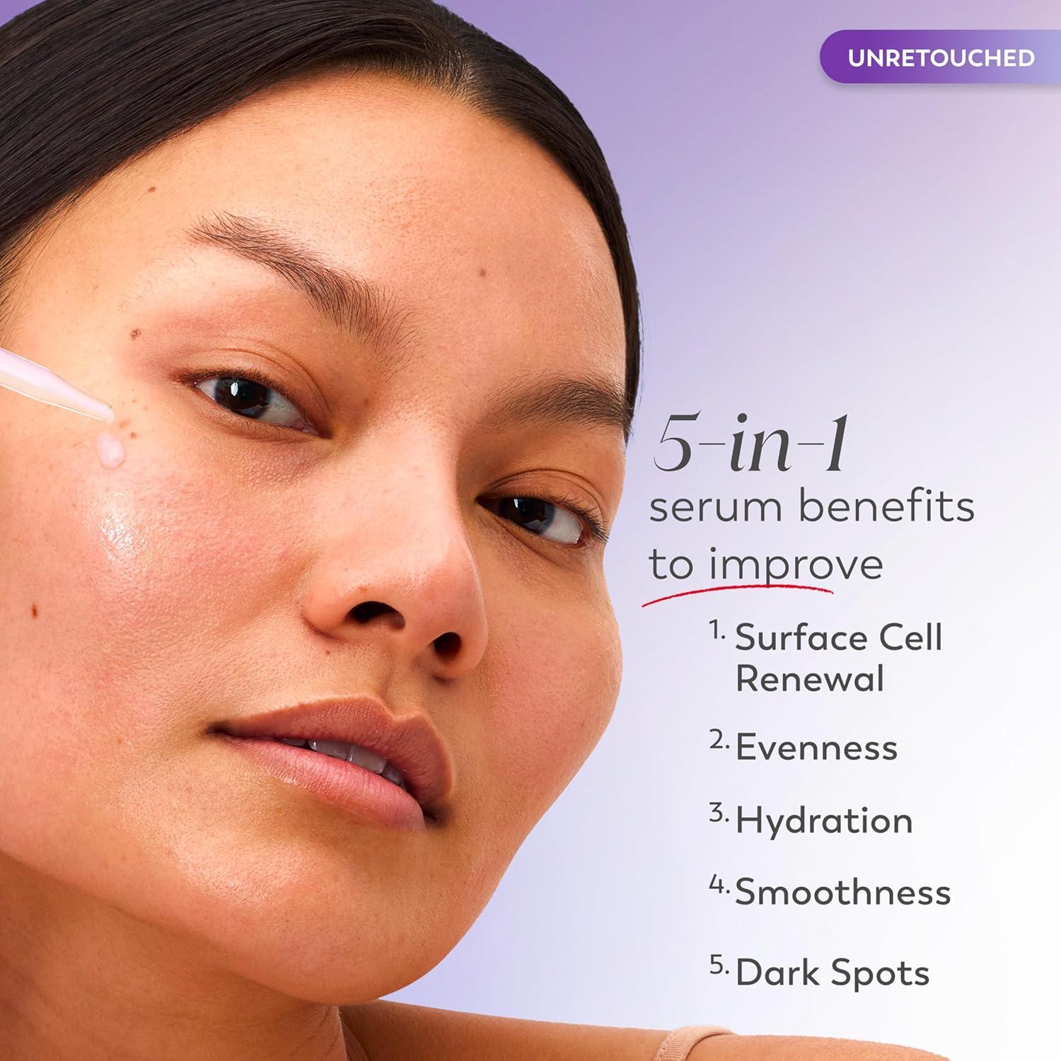 imageOlay Super Serum Night Repair FragranceFree  Niacinamide Peptide Salicylic ampamp Lactic Acid Glycerin  5in1 Skin Care Benefits  Hydrating Evens Tone Reduces Dark Spots AntiAging 10 Oz1 Fl Oz Pack of 1