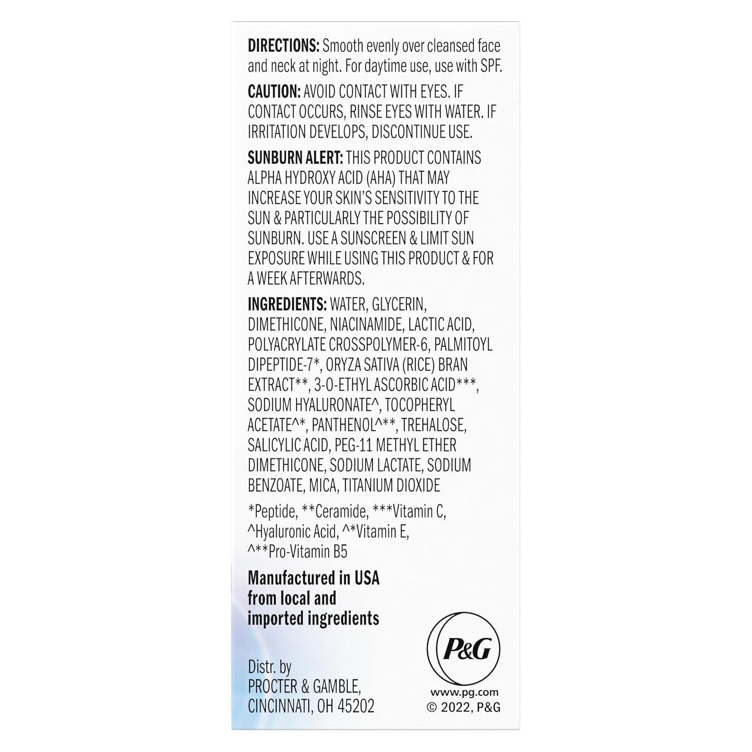 imageOlay Super Serum Night Repair FragranceFree Trial Size  Niacinamide Peptide Salicylic ampamp Lactic Acid Glycerin  5in1 Skin Care Benefits  Hydrating Reduces Dark Spots AntiAging 04 Oz