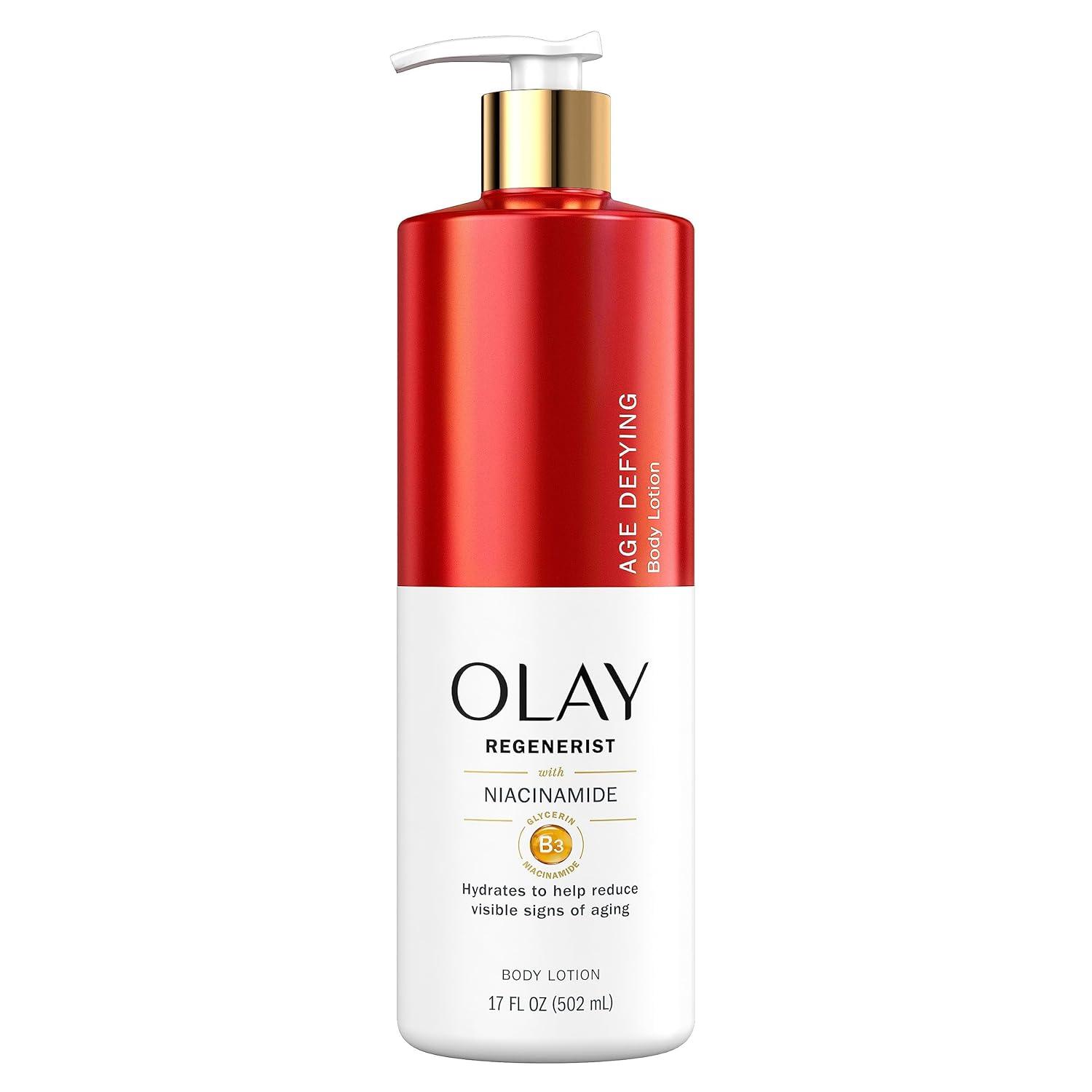imageOlay Tone Evening and Hydrating Body Lotion Deep Moisture 17oz Pack of 4Age Defying Niacinimide