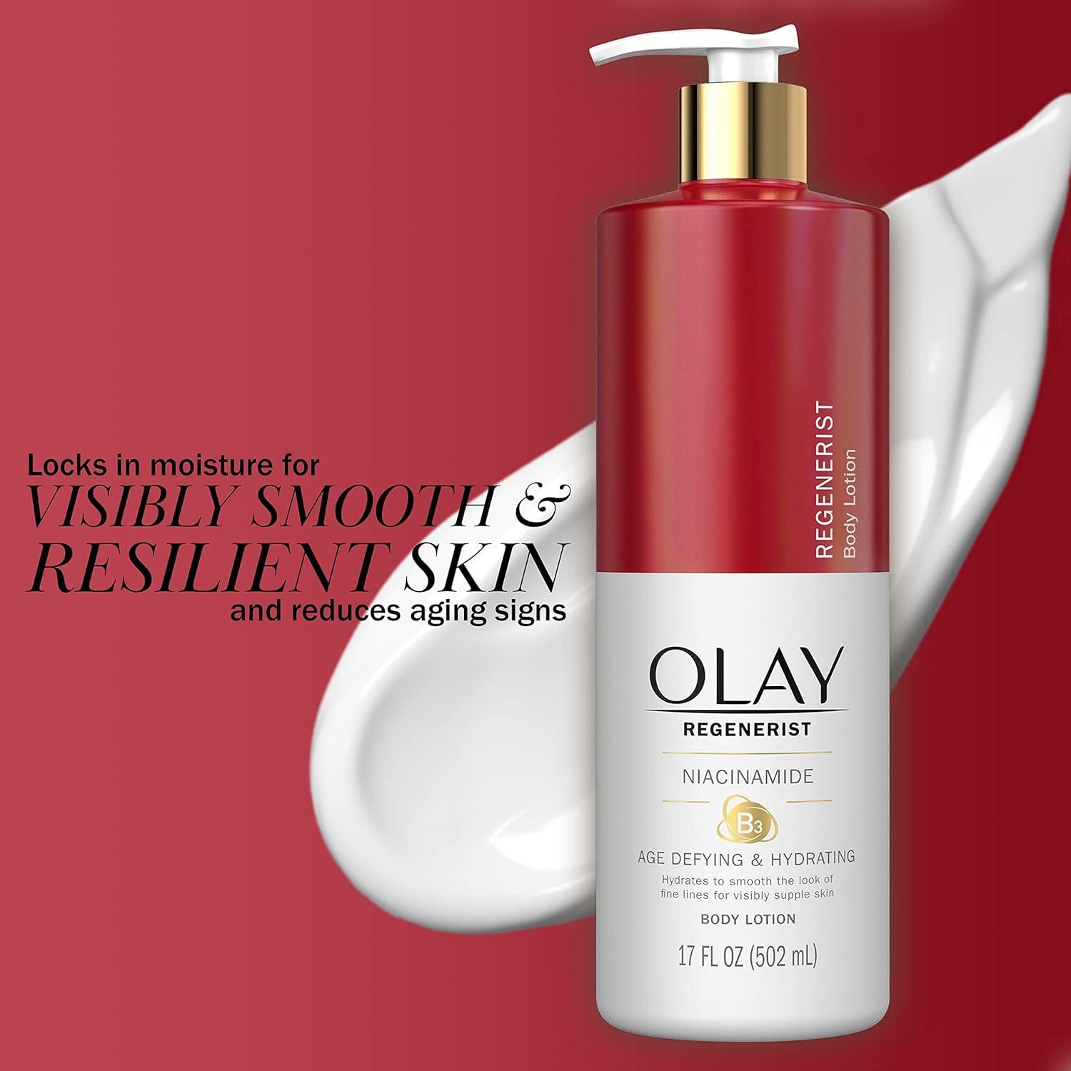 imageOlay Tone Evening and Hydrating Body Lotion Deep Moisture 17oz Pack of 4Age Defying Niacinimide