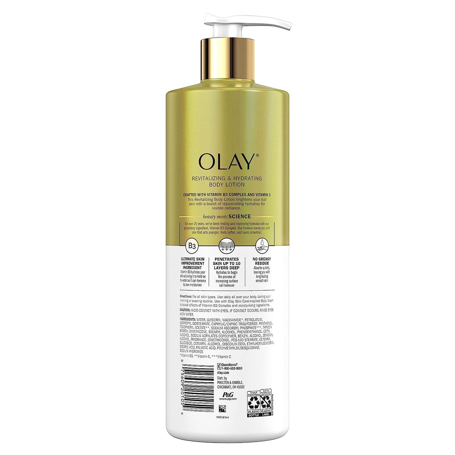 imageOlay Tone Evening and Hydrating Body Lotion Deep Moisture 17oz Pack of 4Vitamin C