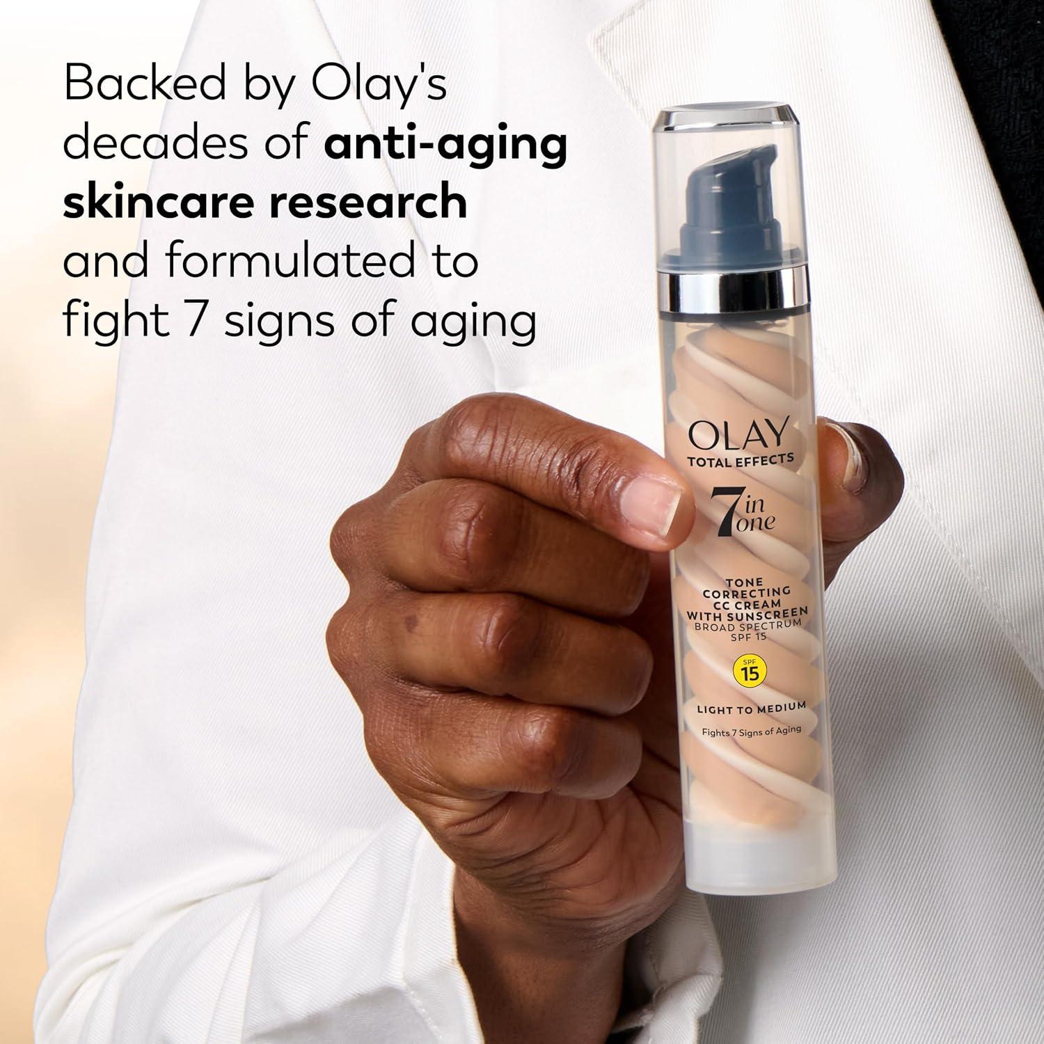 imageOlay Total Effects Tone Correcting Face Moisturizer with Sunscreen SPF 15 Light to Medium 17 Ounces