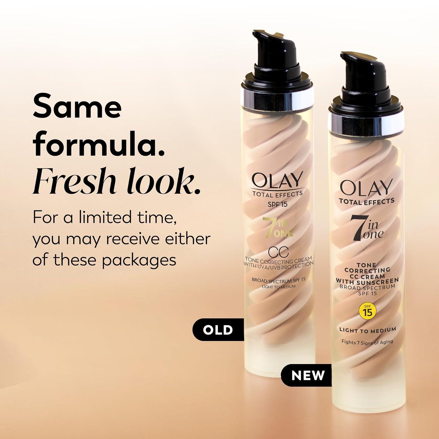 imageOlay Total Effects Tone Correcting Face Moisturizer with Sunscreen SPF 15 Light to Medium 17 Ounces