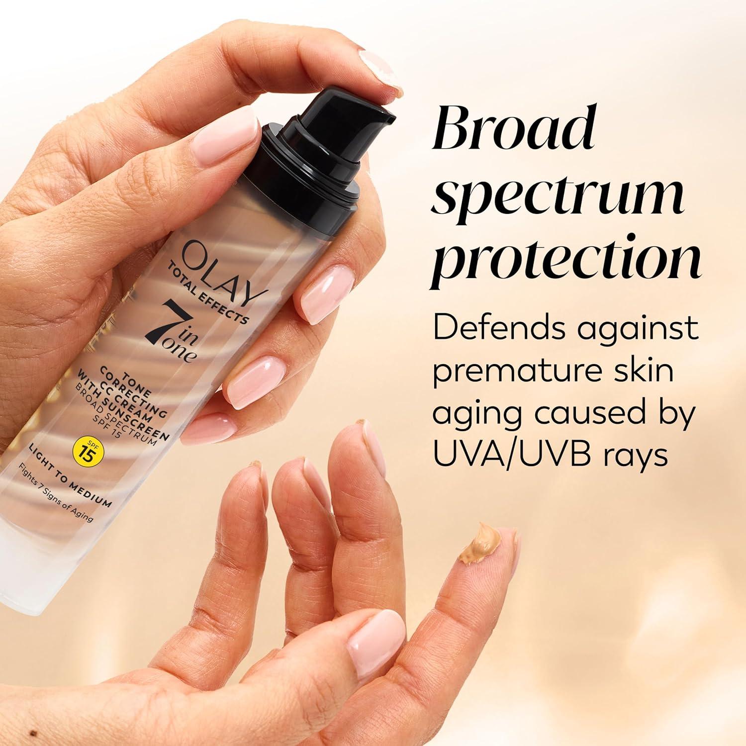 imageOlay Total Effects Tone Correcting Face Moisturizer with Sunscreen SPF 15 Light to Medium 17 Ounces