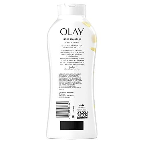 imageOlay Ultra Moisture Shea Butter Body Wash with B3 Complex  22 Fl Oz Pack of 4Shea Butter