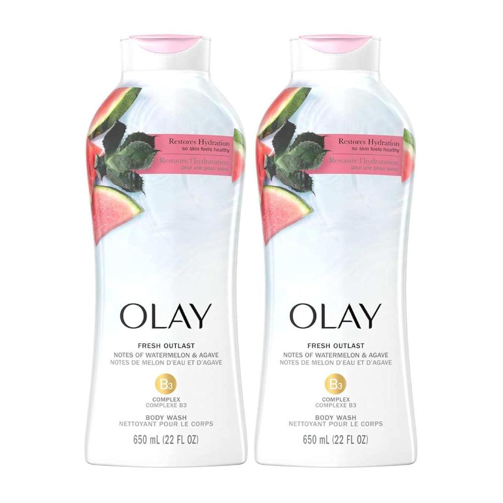 imageOlay Body Wash for Women Fresh Radiance Refreshing ampamp Renewing Made with Plant Based Cleansers B3 Botanical Complex For All Skin Types Orchid ampamp Black Currant Scent 22 fl oz Pack of 4Watermelon