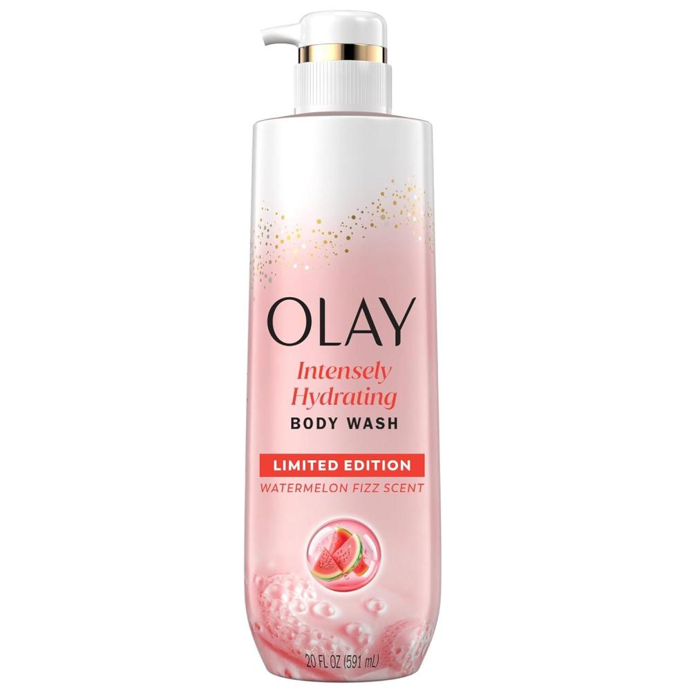 imageOlay Body Wash for Women Intensely Hydrating ProHyaluronic Acid Serum Complex Renews Moisture Vitamin B3 Lameller Technology For All Skin Types Strawberry Summer Fizz Scent 20 fl ozWatermelon Fizz