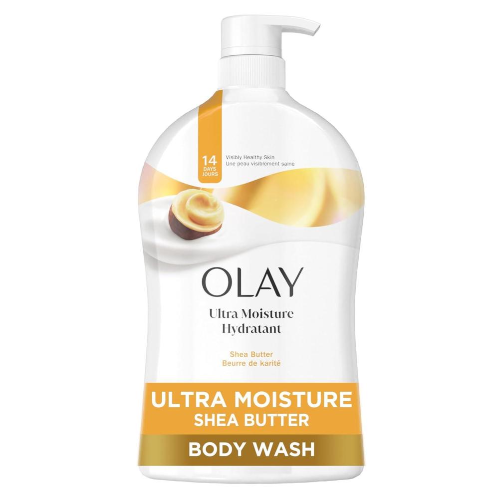 imageOlay Body Wash for Women Ultra Moisture 24hr Moisturizing Hydrating ampamp Refreshing B3 Vitamin Complex Free of Parabens ampamp Phthalates For All Skin Types Shea Butter Scent 33 fl oz