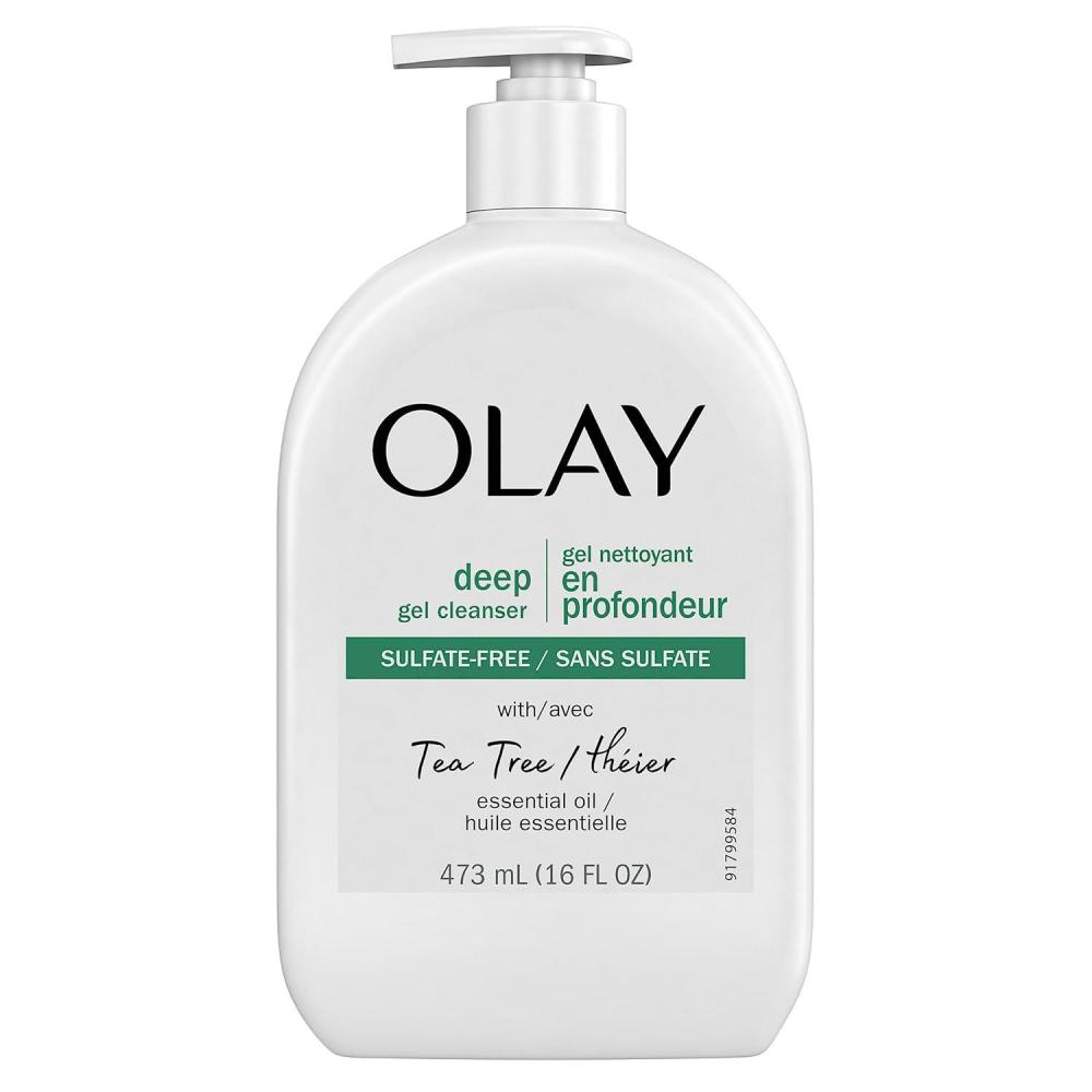 imageOlay Deep Gel Cleanser with Tea Tree Essential Oil 16 Oz