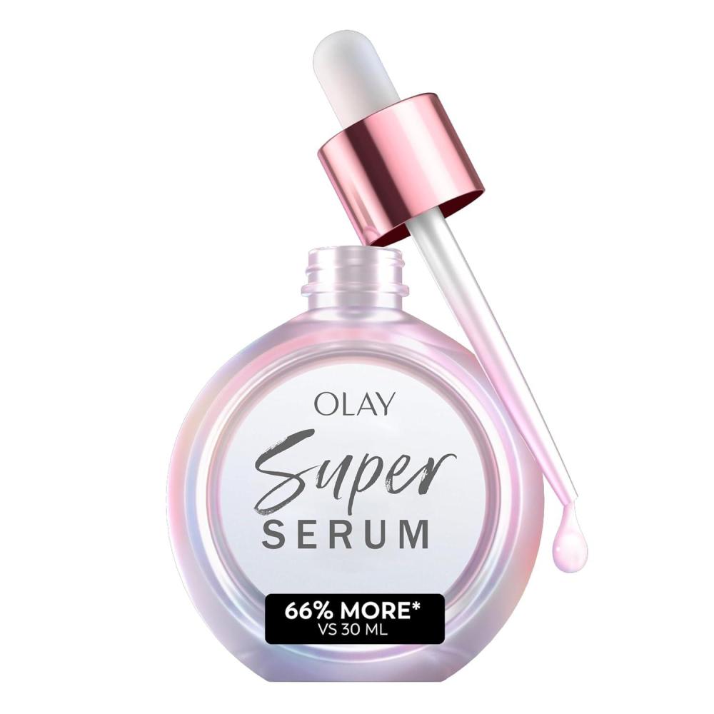 imageOlay Super Serum  Niacinamide Vitamin C ampamp E Collagen Peptide AHA  5in1 Skin Care Benefits for Face  Healthy Glow Brightening Hydrating Smoothing Firming Evens Tone AntiAging 17 Oz17 Fl Oz Pack of 1