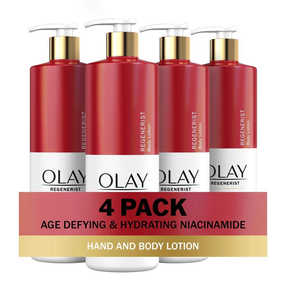 imageOlay Tone Evening and Hydrating Body Lotion Deep Moisture 17oz Pack of 4Age Defying Niacinimide