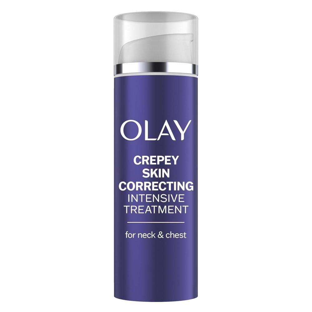 imageOlay Treatment Cream Intensive Crepey Skin Correcting for Neck ampamp Chest with Retinol24 Vitamin B3 Complex Deeply Hydrates Renews ampamp Smoothes Skin 17 fl oz