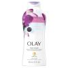 imageOlay Body Wash for Women Fresh Radiance Refreshing ampamp Renewing Made with Plant Based Cleansers B3 Botanical Complex For All Skin Types Orchid ampamp Black Currant Scent 22 fl oz Pack of 4Orchid