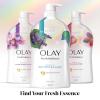 imageOlay Body Wash for Women Fresh Radiance Refreshing ampamp Renewing Made with Plant Based Cleansers B3 Botanical Complex For All Skin Types Orchid ampamp Black Currant Scent 22 fl oz Pack of 4Birch Water  Lavender