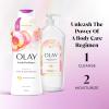 imageOlay Body Wash for Women Fresh Radiance Refreshing ampamp Renewing Made with Plant Based Cleansers B3 Botanical Complex For All Skin Types Orchid ampamp Black Currant Scent 22 fl oz Pack of 4Peach  Cherry Blossom