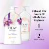 imageOlay Body Wash for Women Fresh Radiance Refreshing ampamp Renewing Made with Plant Based Cleansers B3 Botanical Complex For All Skin Types Orchid ampamp Black Currant Scent 22 fl oz Pack of 4Orchid  Black Currant