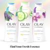 imageOlay Body Wash for Women Fresh Radiance Refreshing ampamp Renewing Made with Plant Based Cleansers B3 Botanical Complex For All Skin Types Orchid ampamp Black Currant Scent 22 fl oz Pack of 4Cucumber  Aloe Water