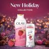 imageOlay Body Wash for Women Hydrating ampamp Moisturizing Holiday Edition With Plant Based Cleansers B3 Complex For All Skin Types Fireside Fir with Fresh Spruce ampamp Sandalwood Scent 22 fl ozChampagne Blush with Berries  Sugared Rim  Rose Petals