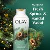 imageOlay Body Wash for Women Hydrating ampamp Moisturizing Holiday Edition With Plant Based Cleansers B3 Complex For All Skin Types Fireside Fir with Fresh Spruce ampamp Sandalwood Scent 22 fl ozFireside Fir with Fresh Spruce  Sandalwood