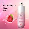 imageOlay Body Wash for Women Intensely Hydrating ProHyaluronic Acid Serum Complex Renews Moisture Vitamin B3 Lameller Technology For All Skin Types Strawberry Summer Fizz Scent 20 fl ozStrawberry Fizz