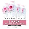 imageOlay Body Wash for Women Fresh Radiance Refreshing ampamp Renewing Made with Plant Based Cleansers B3 Botanical Complex For All Skin Types Birch Water ampamp Lavender Scent 22 fl oz Pack of 4Rose Water  Sweet Nectar