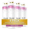 imageOlay Exfoliating ampamp Hydrating Body Wash With Deep Sea Minerals Coconut Water and Vitamin B3 20 fl oz Pack of 4Grapefruit
