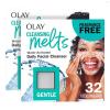 imageOlay Face Wash Gentle Cleansing Melts FragranceFree Daily Use Cleanser For All Skin Types Travel Size WaterActivated to Clean Tone and Refresh 64ct 2 Pack x 32ct