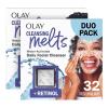 imageOlay Face Wash Retinol Cleansing Melts FragranceFree Daily Use Gentle Cleanser For All Skin Types Travel Size WaterActivated to Clean Tone and Refresh 64ct 2 Pack x 32ctRetinol