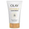 imageOlay Invisible Sunscreen SPF 35 100 Invisible Facial Sunscreen and Makeup Primer  FragranceFree Weightless No White Cast Broad Spectrum Sun Protection with Vitamin C ampamp E Aloe Vera 17 Oz
