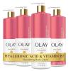 imageOlay Nourishing ampamp Hydrating Body Lotion for Women with Hyaluronic Acid 17 oz Pack of 4