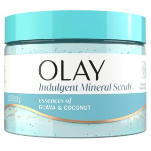 imageOlay Body Indulgent Mineral Scrub Skin Exfoliating ampamp Massaging Pearls Nourishing Soft ampamp Gentle Formula Renewing BHA Vitamin B3 Complex Luxurious Fragrances Wild Rose ampamp Cherry Creme Scent 11 ozCoconut  Guava