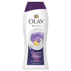 imageOlay Body Wash for Women Age Defying with Vitamin E 24hr Moisturizing Hydrating ampamp Refreshing B3 Vitamin Complex Free of Parabens ampamp Phthalates For All Skin Types Scented 22 fl oz Pack of 2Unscented