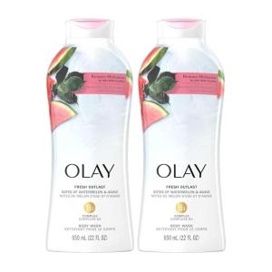 imageOlay Body Wash for Women Fresh Radiance Refreshing ampamp Renewing Made with Plant Based Cleansers B3 Botanical Complex For All Skin Types Orchid ampamp Black Currant Scent 22 fl oz Pack of 4Watermelon