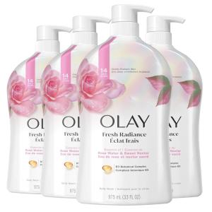 imageOlay Body Wash for Women Fresh Radiance Refreshing ampamp Renewing Made with Plant Based Cleansers B3 Botanical Complex For All Skin Types Orchid ampamp Black Currant Scent 22 fl oz Pack of 4Rose Water  Sweet Nectar