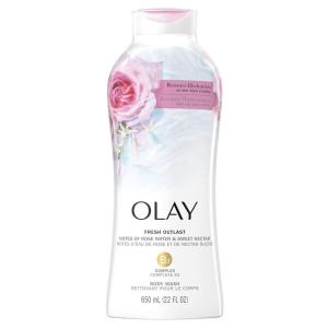 imageOlay Body Wash for Women Fresh Radiance Refreshing ampamp Renewing Made with Plant Based Cleansers B3 Botanical Complex For All Skin Types Orchid ampamp Black Currant Scent 22 fl oz Pack of 4Sweet Nectar