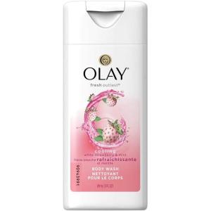 imageOlay Body Wash for Women Fresh Radiance Refreshing ampamp Renewing Made with Plant Based Cleansers B3 Botanical Complex For All Skin Types Strawberry ampamp Mint Scent 30 fl oz Pack of 24Mint