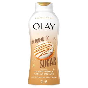 imageOlay Body Wash for Women Hydrating ampamp Moisturizing Holiday Edition With Plant Based Cleansers B3 Complex For All Skin Types Fireside Fir with Fresh Spruce ampamp Sandalwood Scent 22 fl ozSpoonful of Sugar with Glazed Crme  Vanilla Custard