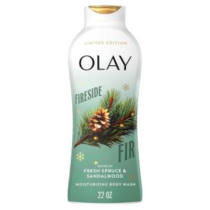 imageOlay Body Wash for Women Hydrating ampamp Moisturizing Holiday Edition With Plant Based Cleansers B3 Complex For All Skin Types Fireside Fir with Fresh Spruce ampamp Sandalwood Scent 22 fl ozFireside Fir with Fresh Spruce  Sandalwood