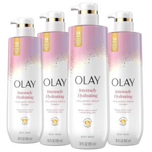 imageOlay Body Wash for Women Intensely Hydrating ProHyaluronic Acid Serum Complex Renews Moisture Vitamin B3 Lameller Technology For All Skin Types Strawberry Summer Fizz Scent 20 fl ozLightly Scented