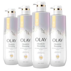 imageOlay Body Wash for Women Regenerist Smoothing Niacinamide Serum Complex Renews Moisture Free of Parabens ampamp Phthalates Vitamin B3 Lameller Technology For All Skin Types 20 fl oz Pack of 4Vitamin B3 and Collagen 20 fl oz Pack of 4