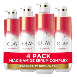 imageOlay Body Wash for Women Regenerist Smoothing Niacinamide Serum Complex Renews Moisture Free of Parabens ampamp Phthalates Vitamin B3 Lameller Technology For All Skin Types 20 fl oz Pack of 4Regenerist
