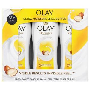 imageOlay Body Wash for Women Ultra Moisture 24hr Moisturizing Hydrating ampamp Refreshing B3 Vitamin Complex Free of Parabens ampamp Phthalates For All Skin Types Shea Butter Scent 22 fl oz Pack of 4Ultra Moisture with Shea Butter