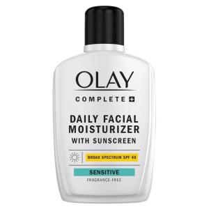 imageOlay Complete Face Moisturizer with Sunscreen SPF 40 For Sensitive Skin Broad Spectrum Sun Protection FragrenceFree  No White Cast on All Tones Nourishes Moisture Barrier  Ceramides 6 Oz