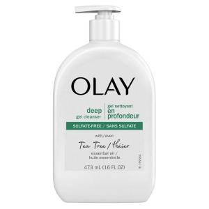 imageOlay Deep Gel Cleanser with Tea Tree Essential Oil 16 Oz