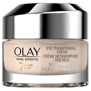 imageOlay Eye Cream Total Effects AntiAging Treatment 7in1 Hydrating Evens Tone Brightens Smooths Line Lines Minimizes Look of Pores Firms Reduces Dark Spots  Fast Absorbing 05 OzEye Cream