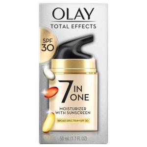 imageOlay Facial Moisturizing Lotion SPF 30 Total Effects for Dry Skin 7 Benefits including Minimize Pores AntiAging 17 oz